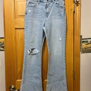 Light Blue Distressed Women's Jeans